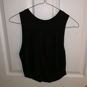 Black tank top